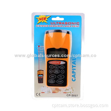 Ultrasonic Distance Meter with LCD Laser Pointer Rangefinder